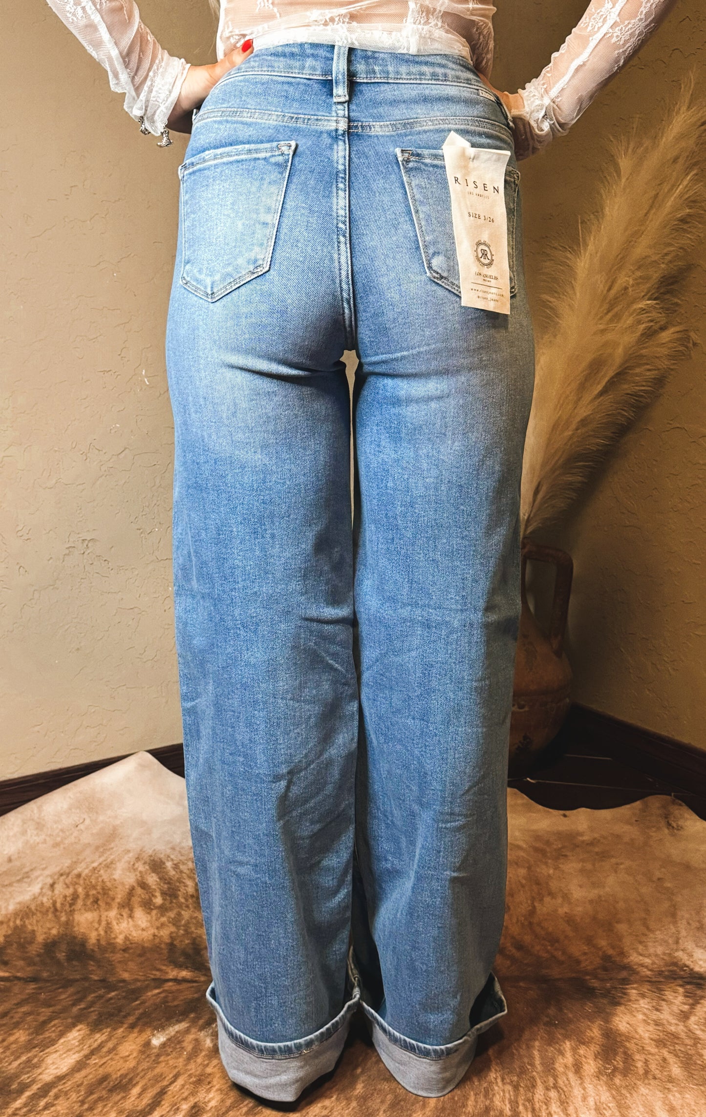 High Rise Wide Leg Jeans