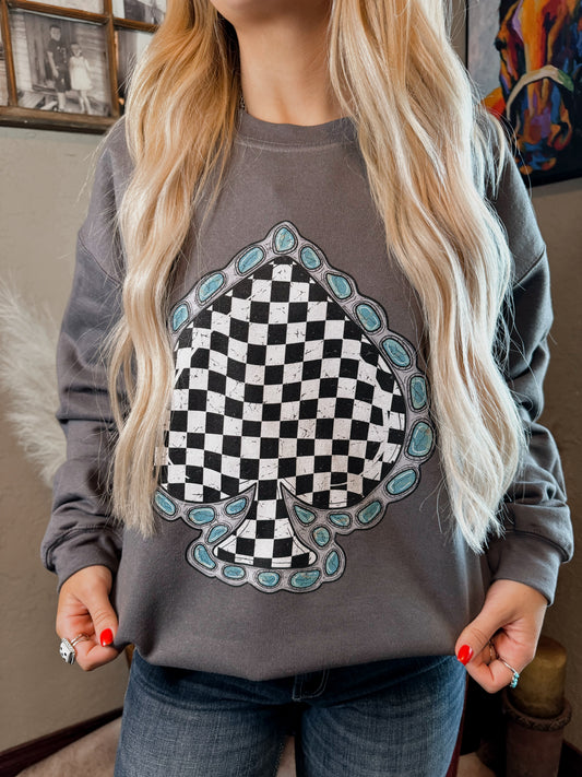 Checkmate Heart Sweatshirt